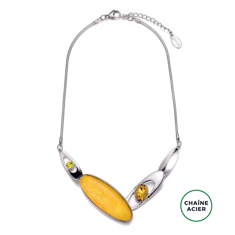 Agathe - Collier jaune