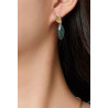 Alethe - Boucle d'oreille tige Blanche