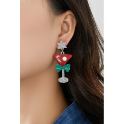 Verre - Boucle d'oreille tige