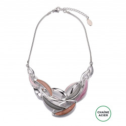 ARISU-Collier rose gris