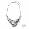 ARISU-Collier gris blanc