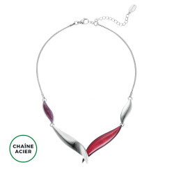 Bernarda - Collier fuchsia