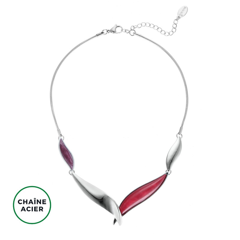 Bernarda - Collier fuchsia