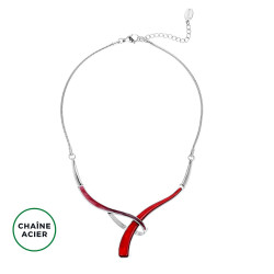 Berthilde - collier rouge