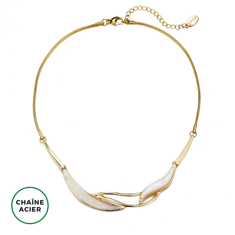 Blanchette - Collier blanc