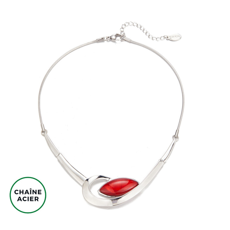 Docia - Collier rouge