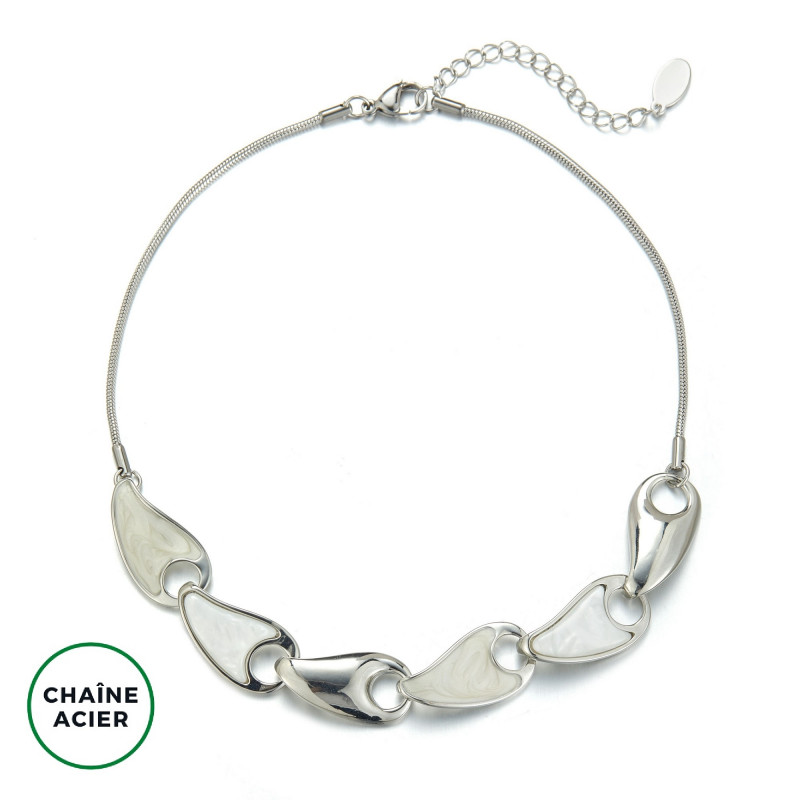 Elisavet - Collier Blanc