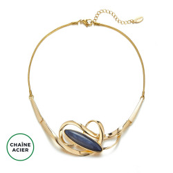 Emla - Collier Bleu marine