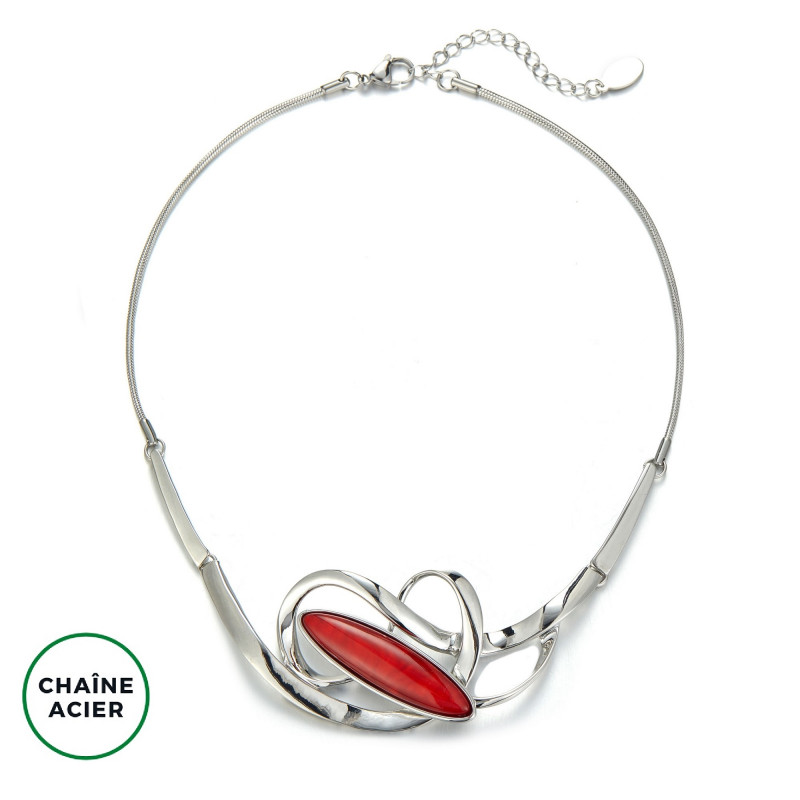 Emila - Collier Rouge