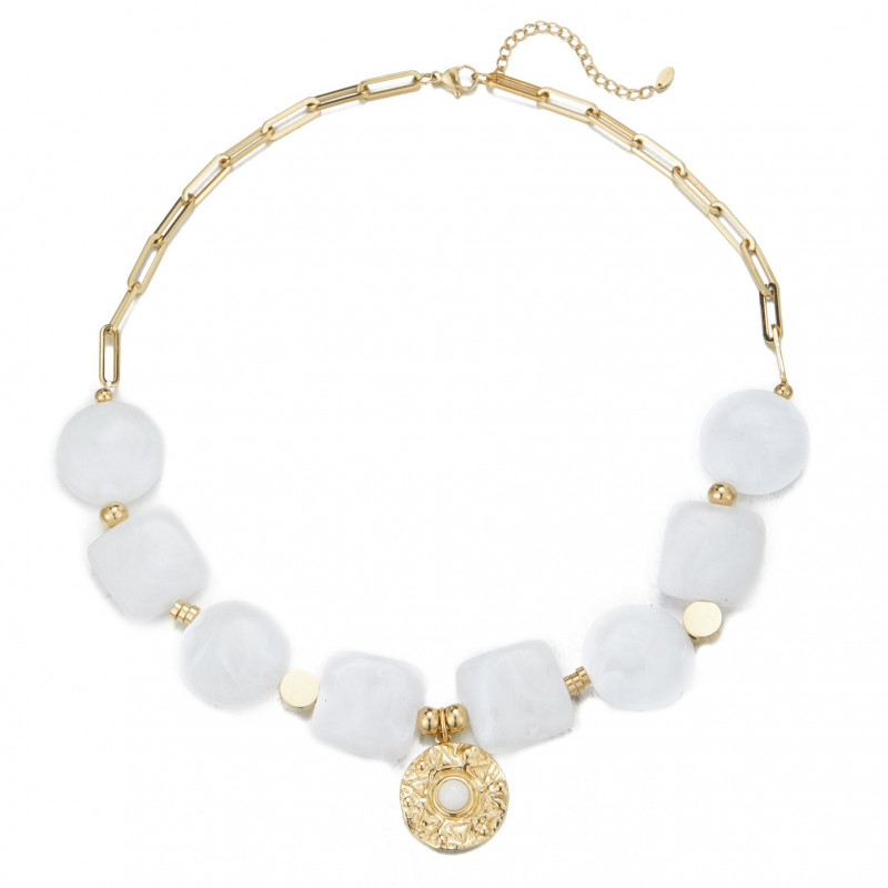 Ujana - Collier blanc