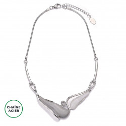 ADRIENNE-Collier gris
