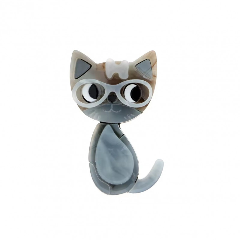 Payal - Broche aimantée Gris