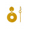Ablae - Boucle d'oreille clip Jaune