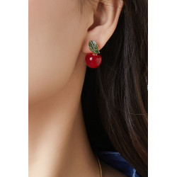 Katel - Boucle d'oreille tige Cerise