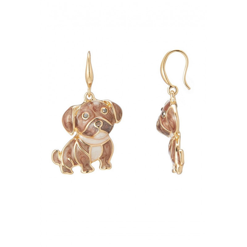 Orjawan - Boucle d'oreille crochet Marron