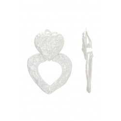 Nadege - Boucle d'oreille clip Argentée