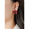 Nadeja - Boucle d'oreille clip Rouge