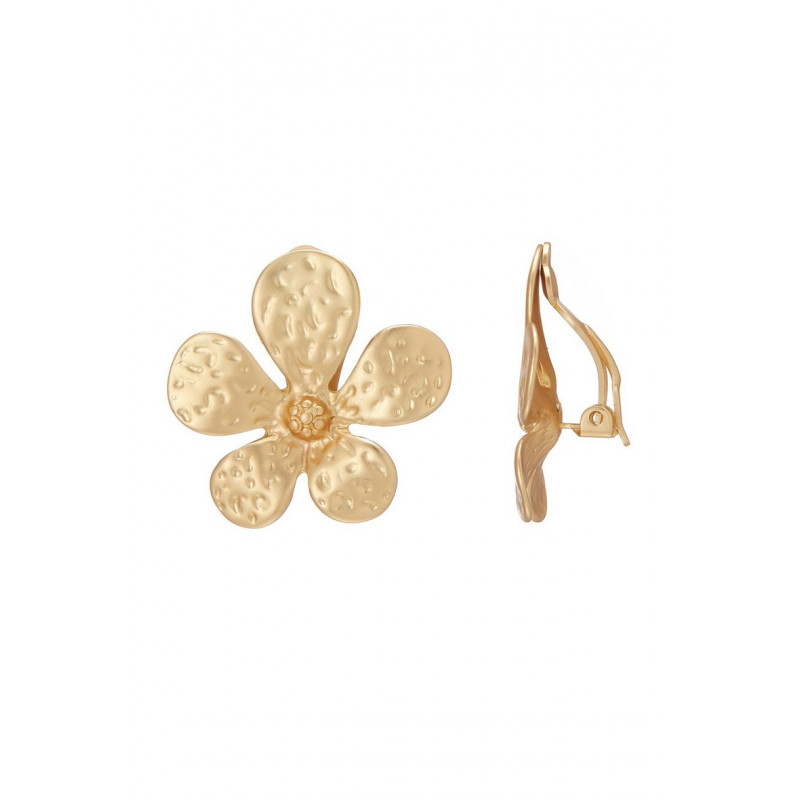 Nadila - Boucle d'oreille clip Dorée