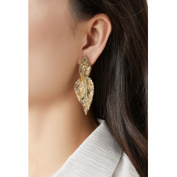 Nassama - Boucle d'oreille clip Argentée