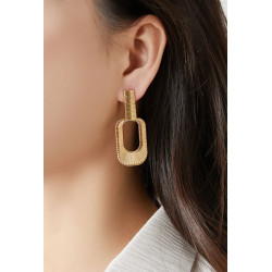 Nawrae - Boucle d'oreille clip Argentée