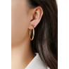 Nahra - Boucle d'oreille clip Dorée
