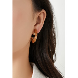 Nesrine - Boucle d'oreille clip Dorée