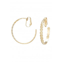 Nouriya - Boucle d'oreille clip Dorée