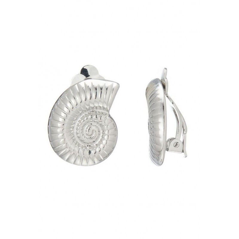 Nazaha - Boucle d'oreille clip Argentée