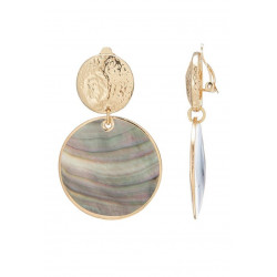 Nidal - Boucle d'oreille clip Noire