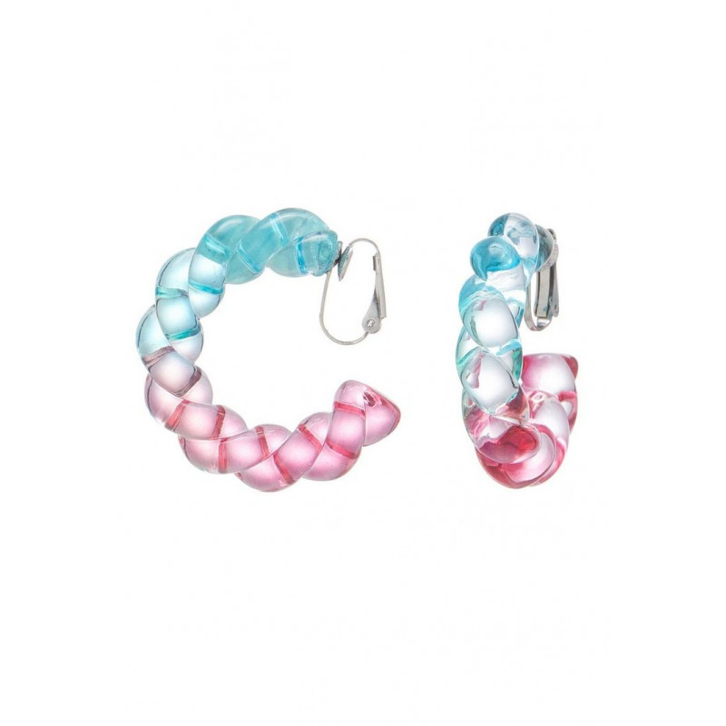 Ninette - Boucle d'oreille clip Multicolore