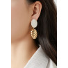 Nezli - Boucle d'oreille clip Bleue