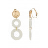 Nuan - Boucle d'oreille clip Blanche