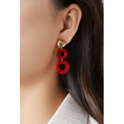 Nuan - Boucle d'oreille clip Violette