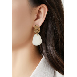 Nejla - Boucle d'oreille clip Bleue