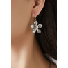 Irtina - Boucle d'oreille crochet Argentée