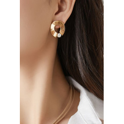 Idlal - Boucle d'oreille tige Dorée