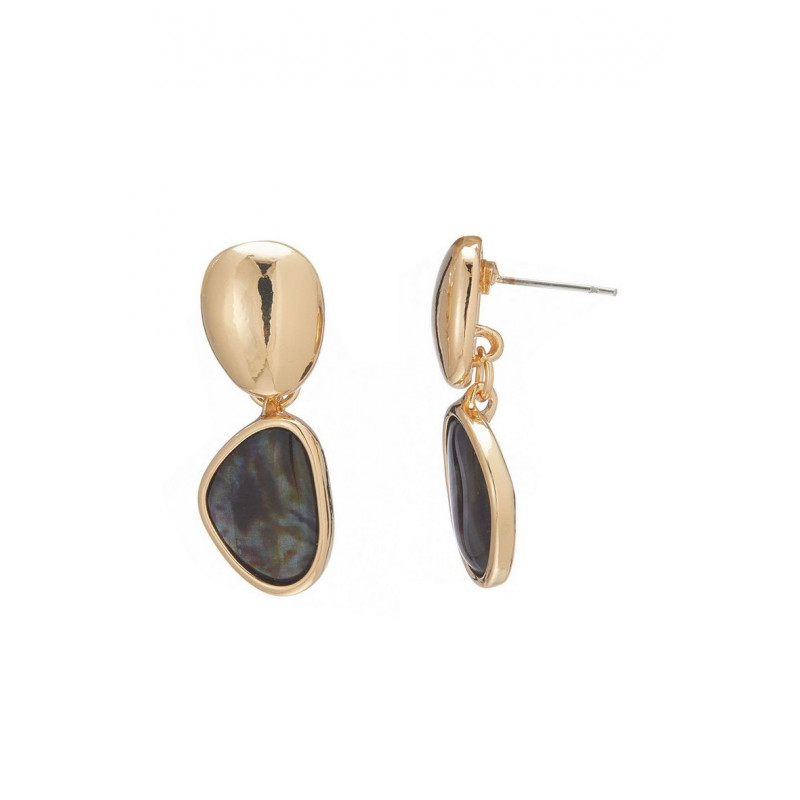 Ibrissam - Boucle d'oreille tige Dorée