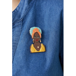 Quintella - Broche épingle Blanche