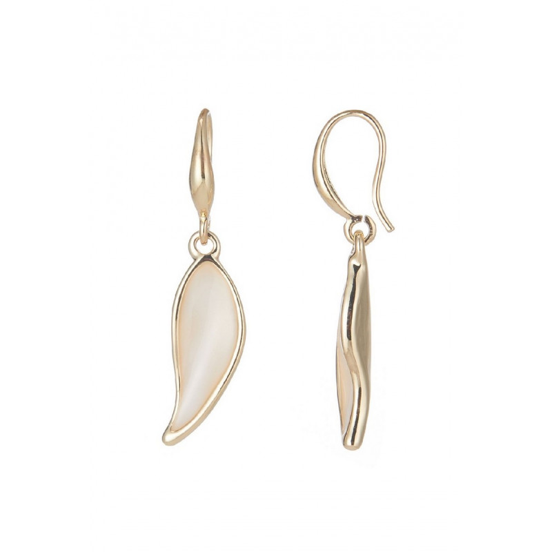 Anandita - Boucle d'oreille crochet Blanche