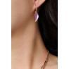 Anandita - Boucle d'oreille crochet Violette
