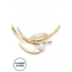 Aracely - Collier Blanc