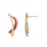 Eliette - Boucle d'oreille tige rouge