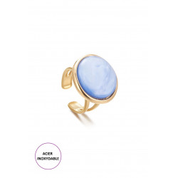 Badira - Bague réglable Bleue
