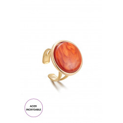 Badira - Bague réglable Orange