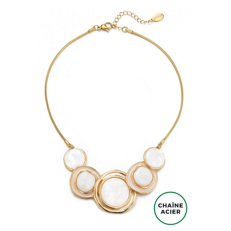 Badira - Collier Blanc