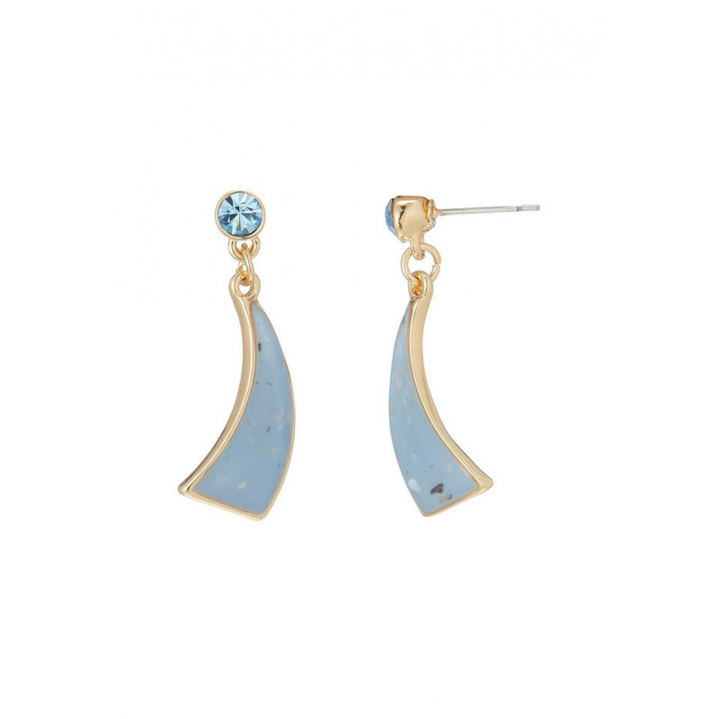 Boustane - Boucle d'oreille tige Bleue