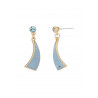 Boustane - Boucle d'oreille tige Bleue