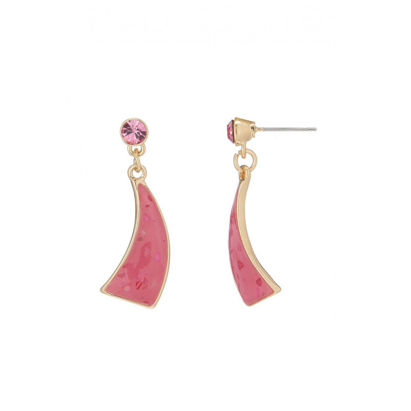 Boustane - Boucle d'oreille tige Fuchsia