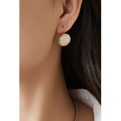 Bastienne - Boucle d'oreille dormeuse Rouge