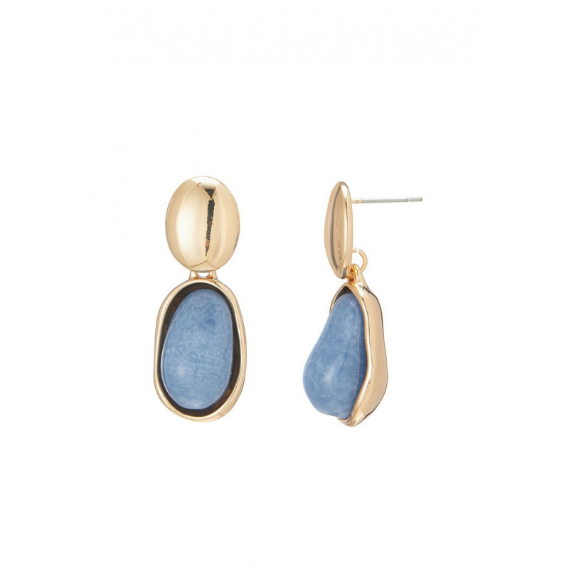 Bayaa - Boucle d'oreille tige Bleue